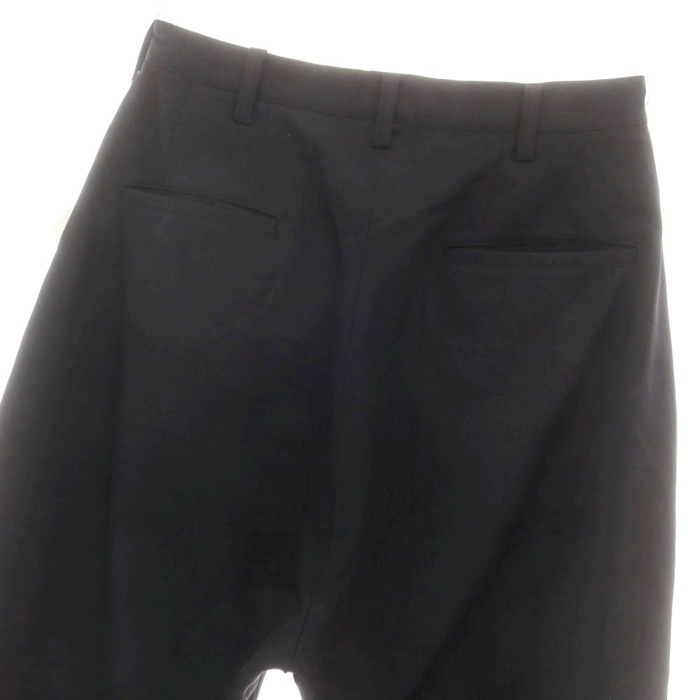 【中古】サルバム sulvam ウール 裾スリット入り カジュアルスラックスパンツ ブラック【 S 】【 状態ランクA 】【 メンズ 】