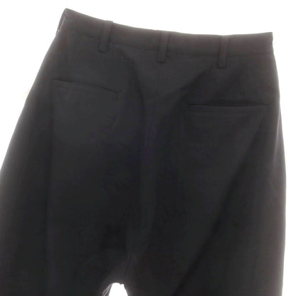 【中古】サルバム sulvam ウール 裾スリット入り カジュアルスラックスパンツ ブラック【 S 】【 状態ランクA 】【 メンズ 】