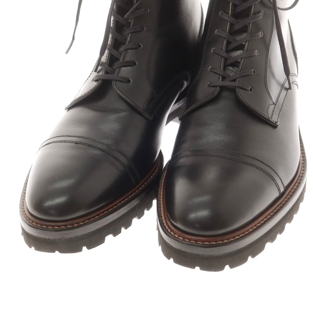 【中古】ダブルエイチ WH ストレートチップ レースアップブーツ ブラック【 6.5 】【 状態ランクA 】【 メンズ 】