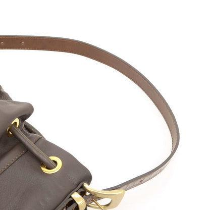 【中古】ティベリオフェレッティ TIBERIO FERRETTI 2WAY レザー ナップザック ダークブラウン【 状態ランクA 】【 メンズ 】