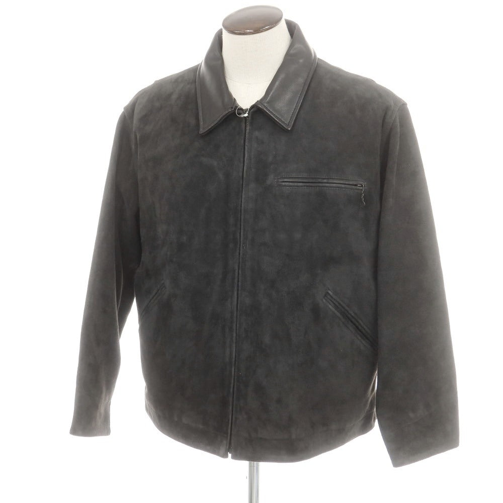 【中古】ベルスタンプウェア BELL STAMP WEAR 2025年春夏 ゴートスエード レザーブルゾン ブラック【 L 】【 状態ランクB 】【 メンズ 】