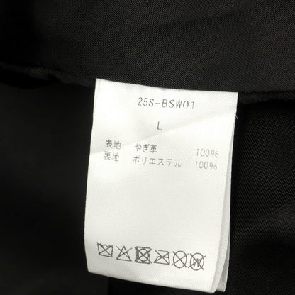 【中古】ベルスタンプウェア BELL STAMP WEAR 2025年春夏 ゴートスエード レザーブルゾン ブラック【 L 】【 状態ランクB 】【 メンズ 】