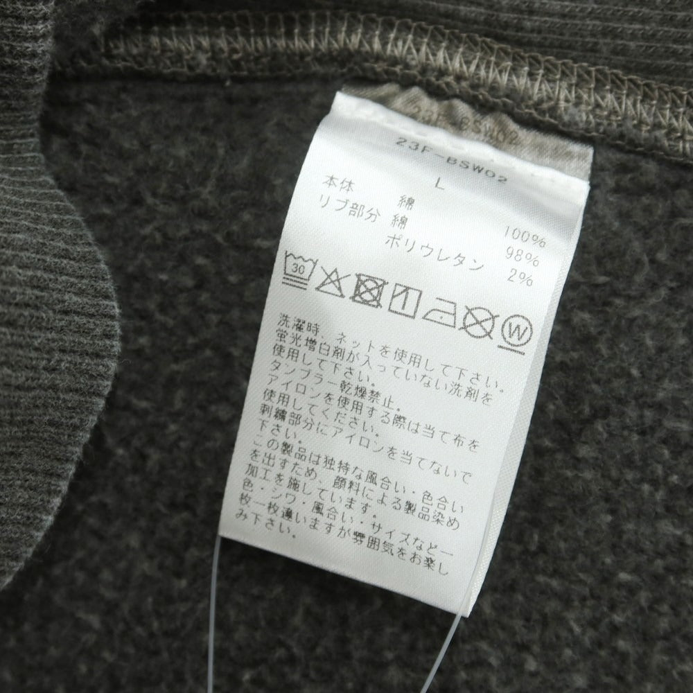 【中古】ベルスタンプウェア BELL STAMP WEAR コットン クルーネック スウェット ウォームグレー【 L 】【 状態ランクB 】【 メンズ 】