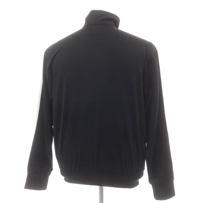 【中古】アディダス adidas ポリエステル スタンドカラー ジップアップ トラックジャケット ジャージ ブラックxホワイト【 XL（JPN） 】【 状態ランクB 】【 メンズ 】