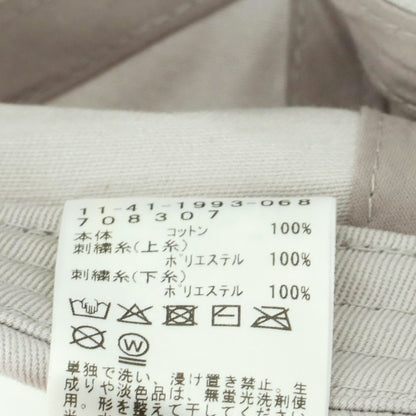 【中古】エスエスズィー SSZ コットン ベースボールキャップ ライトグレー【 状態ランクA 】【 メンズ 】
