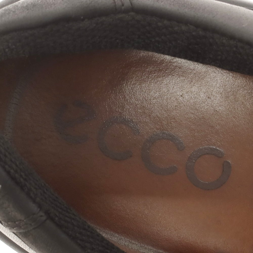 【中古】エコー ecco オイルレザー ゴアテックス レザーシューズ ブラック【 41 】【 状態ランクB 】【 メンズ 】