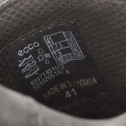 【中古】エコー ecco オイルレザー ゴアテックス レザーシューズ ブラック【 41 】【 状態ランクB 】【 メンズ 】