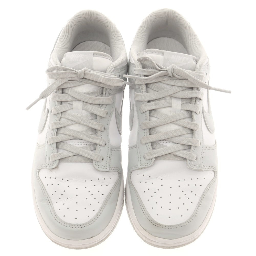 【中古】ナイキ NIKE Dunk Low スニーカー ライトグレーxホワイト【 26.5cm 】【 状態ランクB 】【 メンズ 】