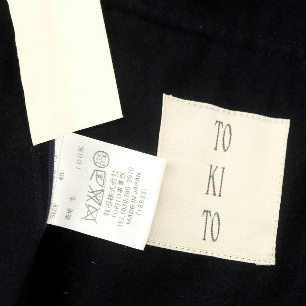 【中古】トキト TOKITO ウール カジュアルジャケット ダークネイビー【 40 】【 状態ランクC 】【 メンズ 】