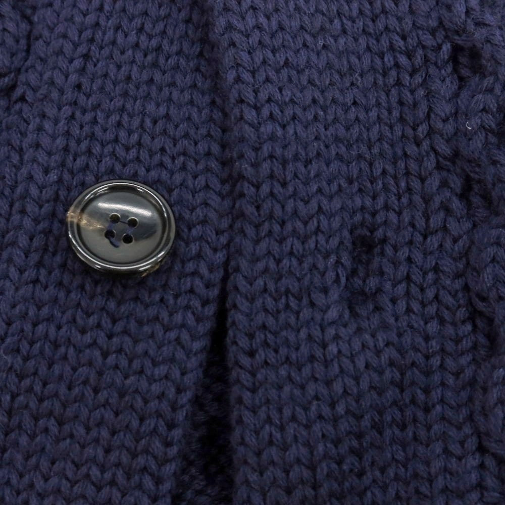 【中古】ロベルトコリーナ ROBERTO COLLINA ウール フーデッド カーディガン ライトネイビー【 48 】【 状態ランクB 】【 メンズ 】