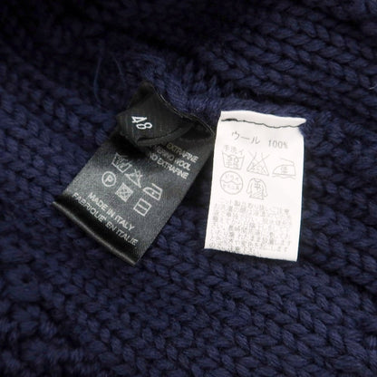 【中古】ロベルトコリーナ ROBERTO COLLINA ウール フーデッド カーディガン ライトネイビー【 48 】【 状態ランクB 】【 メンズ 】