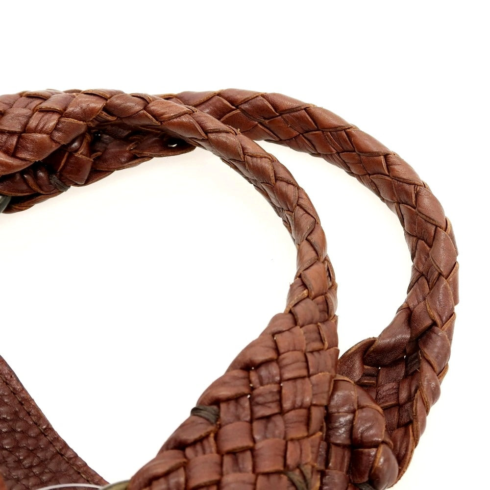 【中古】ファロルニ FALORNI レザー トートバッグ レッドブラウン【 状態ランクC 】【 メンズ 】