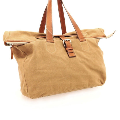 【中古】ダニエルアンドボブ Daniel &amp; Bob キャンバス トートバッグ ライトブラウン【 状態ランクC 】【 メンズ 】