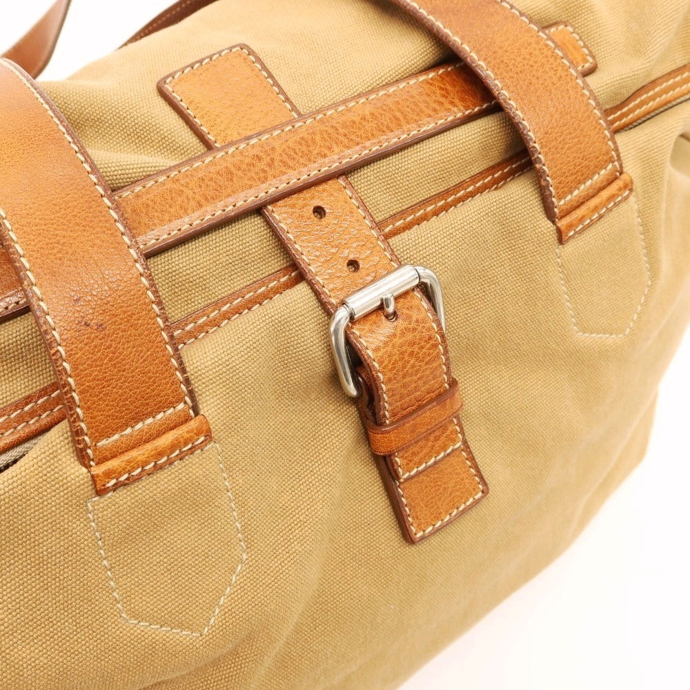 【中古】ダニエルアンドボブ Daniel &amp; Bob キャンバス トートバッグ ライトブラウン【 状態ランクC 】【 メンズ 】