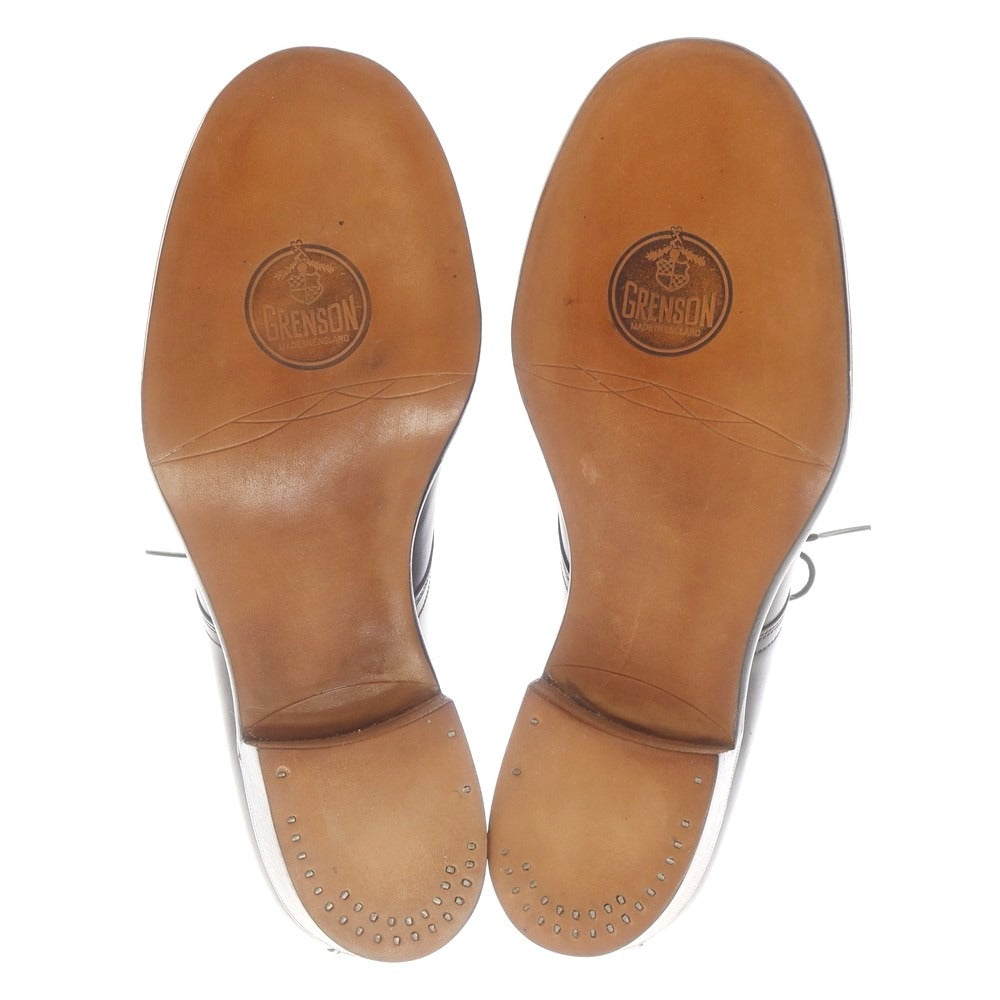 【中古】【未使用】グレンソン GRENSON ストレートチップ レースアップブーツ ブラック【 6 1/2E 】【 状態ランクS 】【 メンズ 】