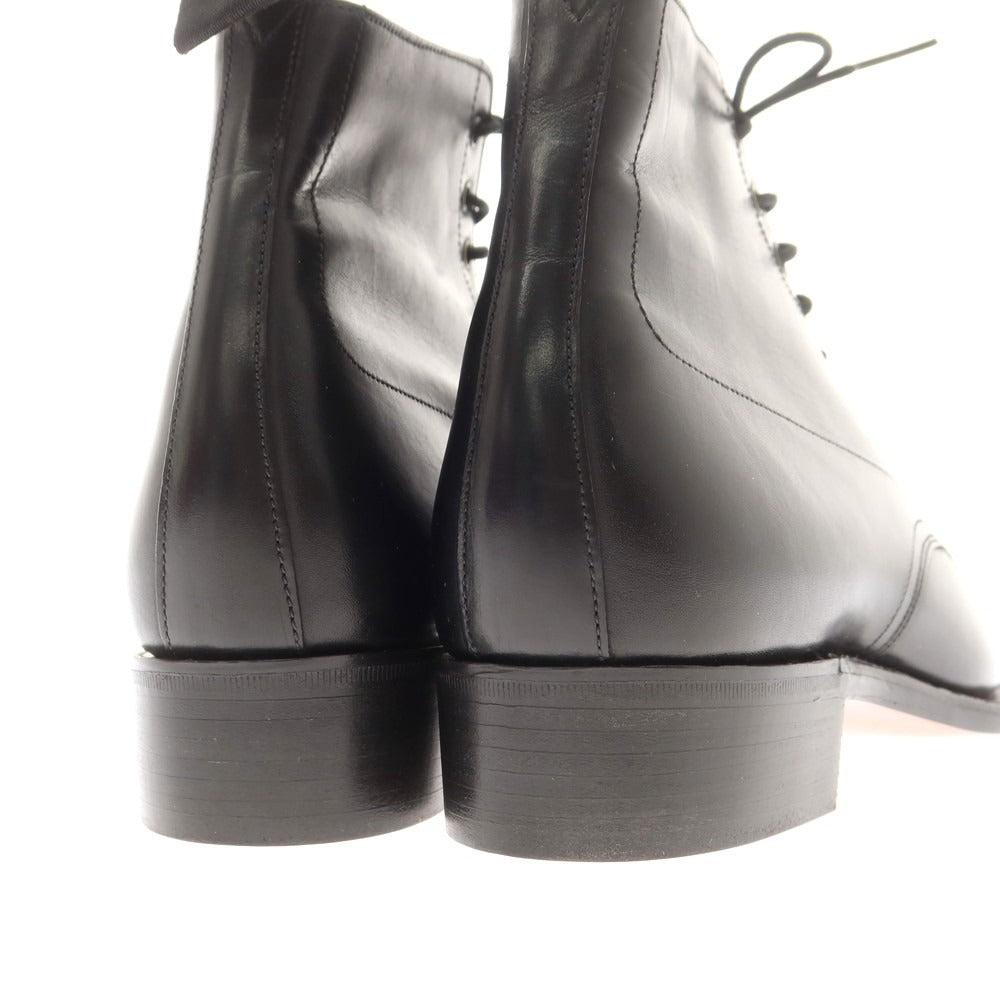 【中古】【未使用】グレンソン GRENSON ストレートチップ レースアップブーツ ブラック【 6 1/2E 】【 状態ランクS 】【 メンズ 】