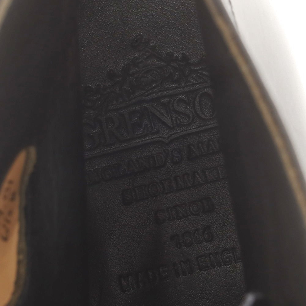 【中古】【未使用】グレンソン GRENSON ストレートチップ レースアップブーツ ブラック【 6 1/2E 】【 状態ランクS 】【 メンズ 】