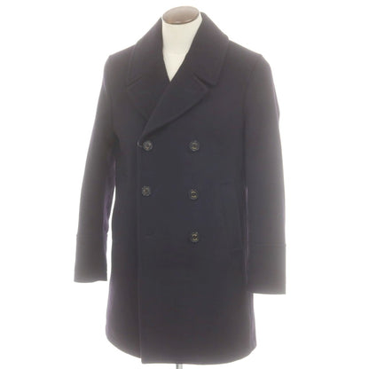【中古】シーラップ Sealup GENOVA ウールカシミヤ ピーコート ダークネイビー【 50 】【 状態ランクA 】【 メンズ 】