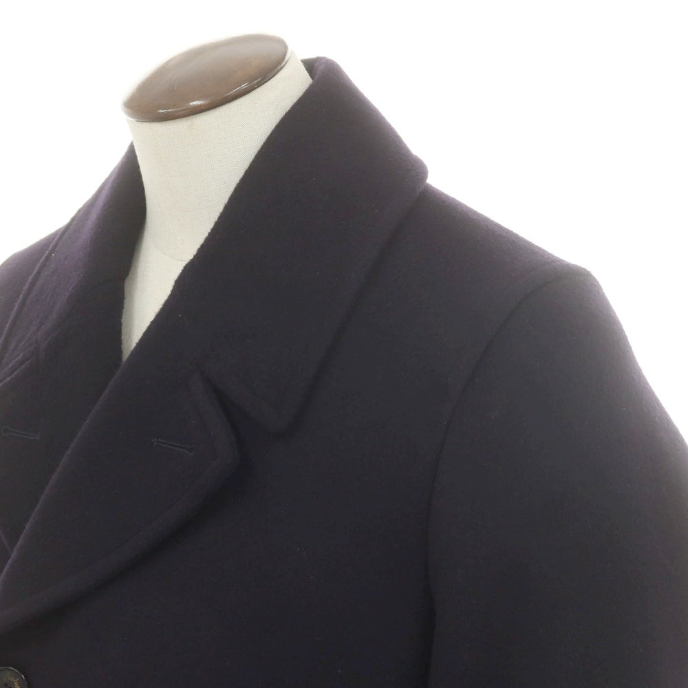 【中古】シーラップ Sealup GENOVA ウールカシミヤ ピーコート ダークネイビー【 50 】【 状態ランクA 】【 メンズ 】