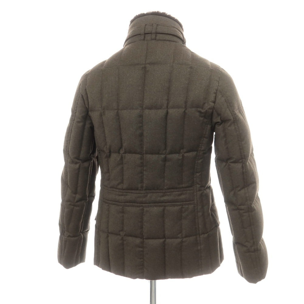 【中古】ムーレー MOORER SIRO-L ウールカシミヤ ダブルブレスト ダウンジャケット アッシュブラウン【 42 】【 状態ランクB 】【 メンズ 】
