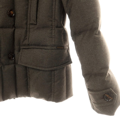 【中古】ムーレー MOORER SIRO-L ウールカシミヤ ダブルブレスト ダウンジャケット アッシュブラウン【 42 】【 状態ランクB 】【 メンズ 】