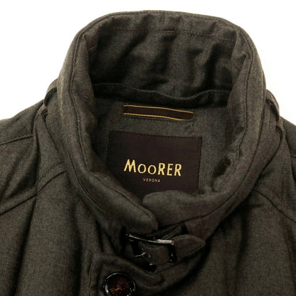 【中古】ムーレー MOORER SIRO-L ウールカシミヤ ダブルブレスト ダウンジャケット アッシュブラウン【 42 】【 状態ランクB 】【 メンズ 】