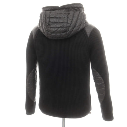 【中古】デュベティカ DUVETICA ウール ダウンライナー付き フルジップ フーデッド ニットブルゾン ブラック【 44 】【 状態ランクB 】【 メンズ 】