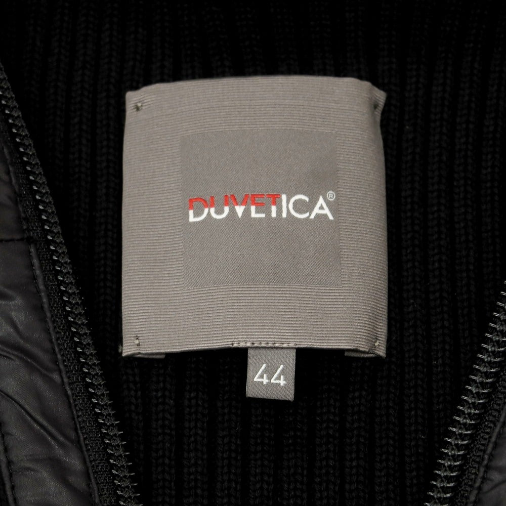 【中古】デュベティカ DUVETICA ウール ダウンライナー付き フルジップ フーデッド ニットブルゾン ブラック【 44 】【 状態ランクB 】【 メンズ 】