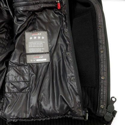 【中古】デュベティカ DUVETICA ウール ダウンライナー付き フルジップ フーデッド ニットブルゾン ブラック【 44 】【 状態ランクB 】【 メンズ 】