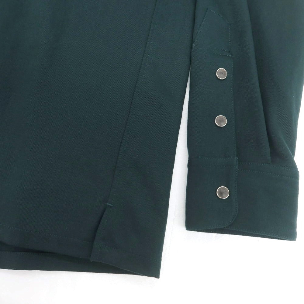 【中古】【未使用】トーガ TOGA Embroidery western shirt オープンカラー カジュアルシャツ ダークグリーン【 44 】【 状態ランクS 】【 メンズ 】