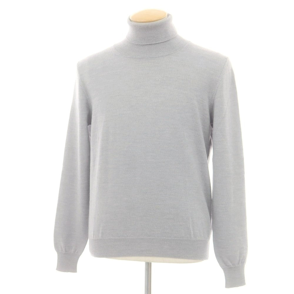 【中古】バフィー BAFY ウール タートルネック プルオーバーニット ライトグレー【 46 】【 状態ランクC 】【 メンズ 】