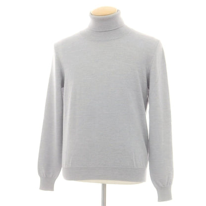 【中古】バフィー BAFY ウール タートルネック プルオーバーニット ライトグレー【 46 】【 状態ランクC 】【 メンズ 】