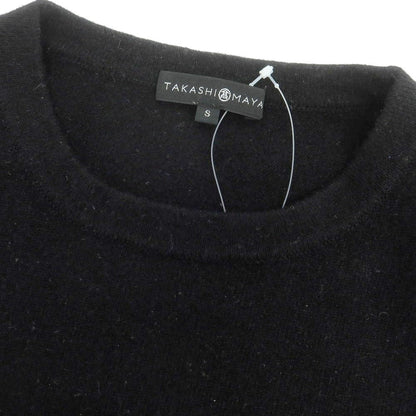 【中古】タカシマヤ takashimaya カシミヤ クルーネック プルオーバーニット ブラック【 S 】【 状態ランクC 】【 メンズ 】