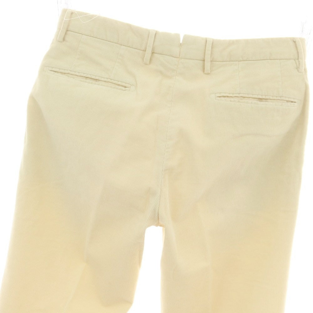 【中古】インコテックス INCOTEX ストレッチ コットン コーデュロイパンツ クリーム【 46 】【 状態ランクC 】【 メンズ 】