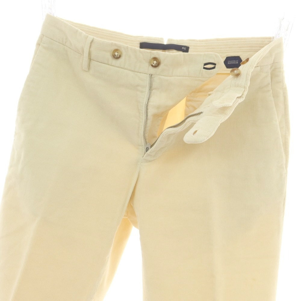 【中古】インコテックス INCOTEX ストレッチ コットン コーデュロイパンツ クリーム【 46 】【 状態ランクC 】【 メンズ 】