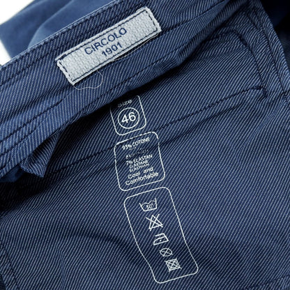 【中古】チルコロ1901 CIRCOLO 1901 コットンジャージー カジュアルスラックスパンツ ライトネイビー【サイズ46】【 状態ランクC 】【 メンズ 】