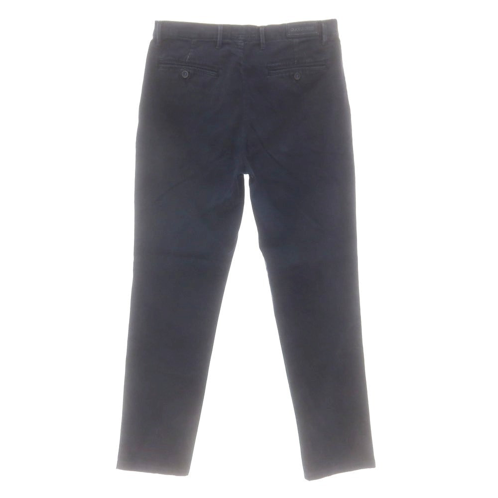 【中古】クォータオット quota otto ストレッチ コットン カジュアルスラックスパンツ ネイビー【 46 】【 状態ランクB 】【 メンズ 】