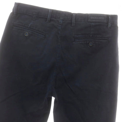 【中古】クォータオット quota otto ストレッチ コットン カジュアルスラックスパンツ ネイビー【 46 】【 状態ランクB 】【 メンズ 】