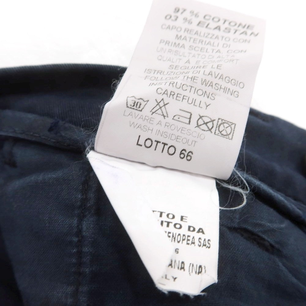 【中古】クォータオット quota otto ストレッチ コットン カジュアルスラックスパンツ ネイビー【 46 】【 状態ランクB 】【 メンズ 】