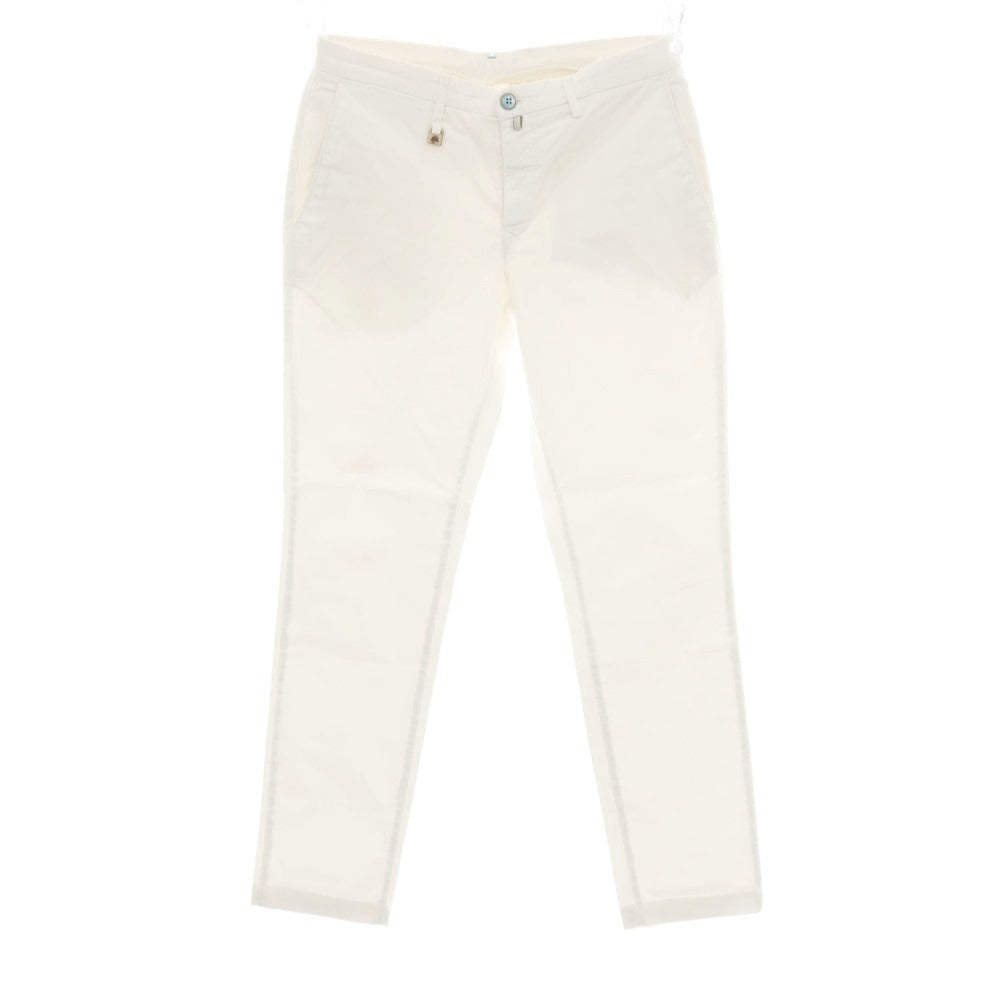 【中古】バルバティ Barbati ストレッチコットン カジュアルスラックスパンツ ホワイト【サイズ46】【 状態ランクB 】【 メンズ 】