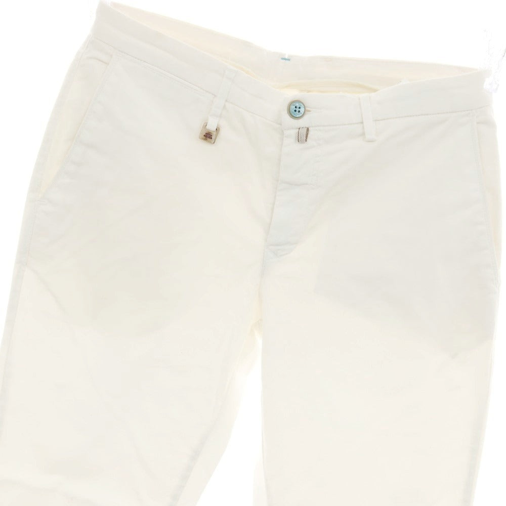 【中古】バルバティ Barbati ストレッチコットン カジュアルスラックスパンツ ホワイト【サイズ46】【 状態ランクB 】【 メンズ 】