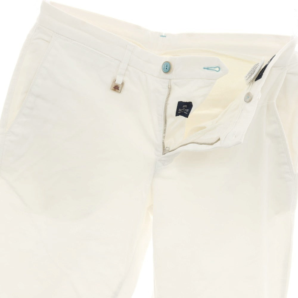 【中古】バルバティ Barbati ストレッチコットン カジュアルスラックスパンツ ホワイト【サイズ46】【 状態ランクB 】【 メンズ 】