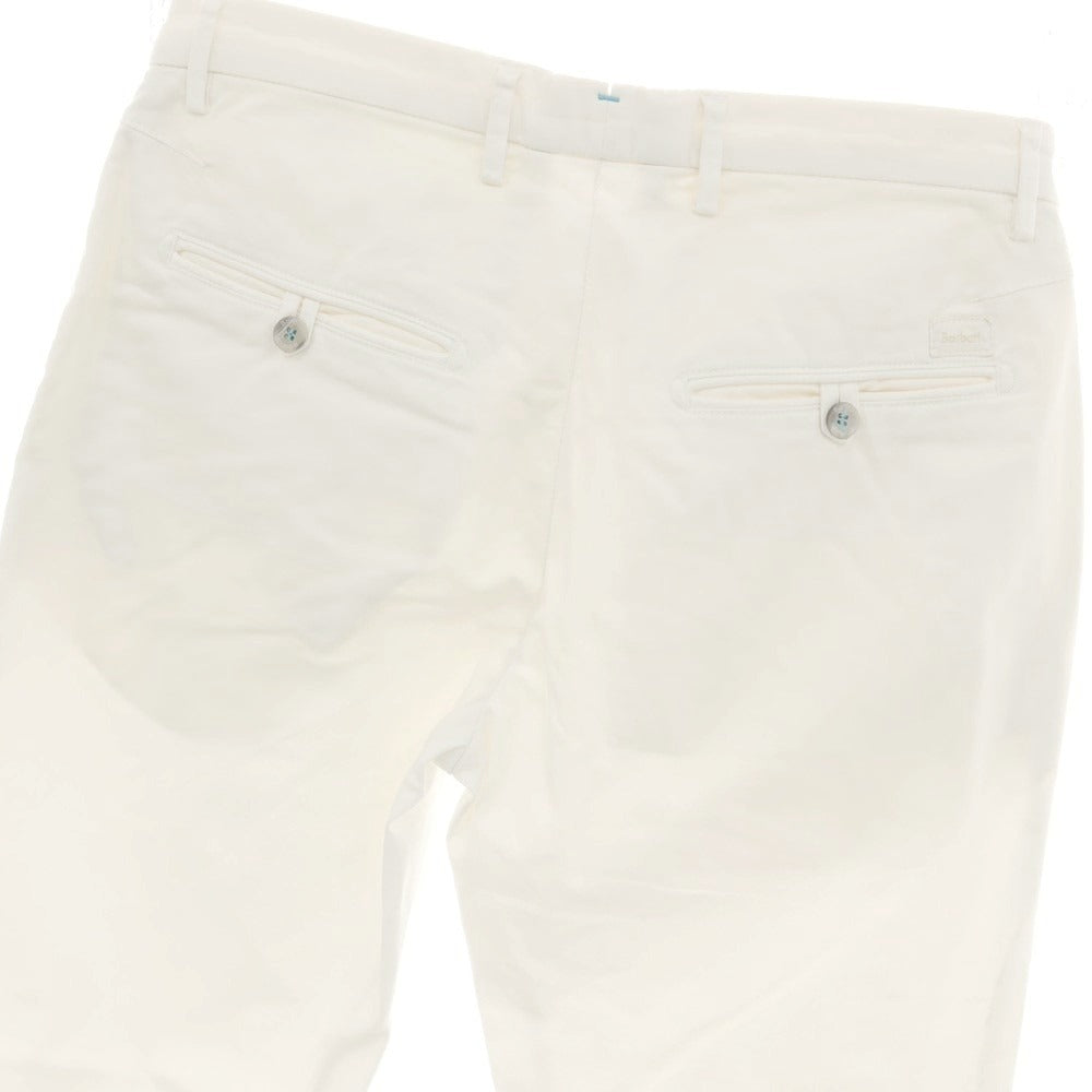 【中古】バルバティ Barbati ストレッチコットン カジュアルスラックスパンツ ホワイト【サイズ46】【 状態ランクB 】【 メンズ 】