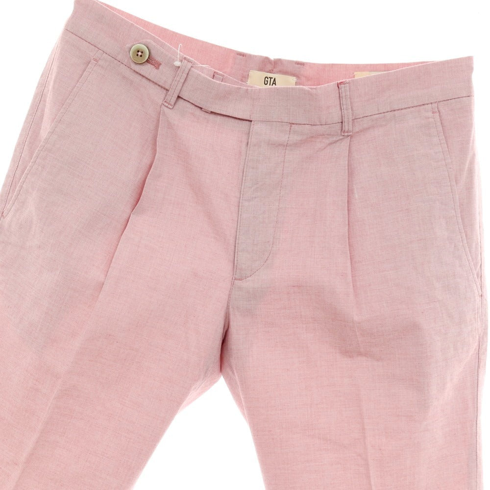 【中古】ジーティーアー G.T.A BYLON SHORT ストレッチコットン ショートパンツ レッドxホワイト【サイズ46】【 状態ランクB 】【 メンズ 】 [DPD]