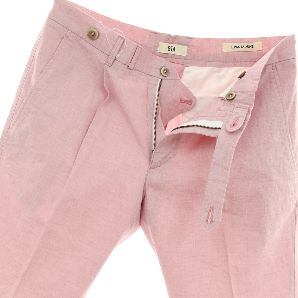 【中古】ジーティーアー G.T.A BYLON SHORT ストレッチコットン ショートパンツ レッドxホワイト【サイズ46】【 状態ランクB 】【 メンズ 】 [DPD]