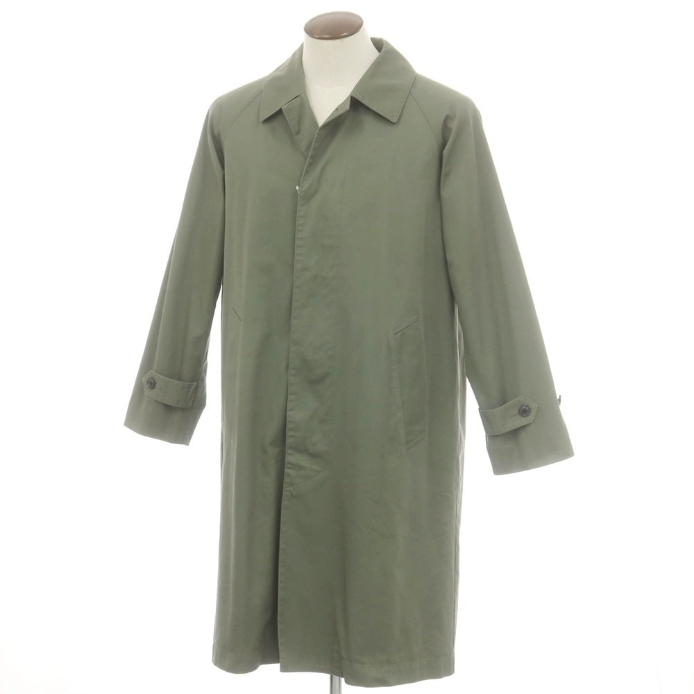 【中古】トラディショナルウェザーウェア Traditional Weatherwear コットン ステンカラーコート モスグリーン【サイズ40】【 状態ランクB 】【 メンズ 】 [EPD]
