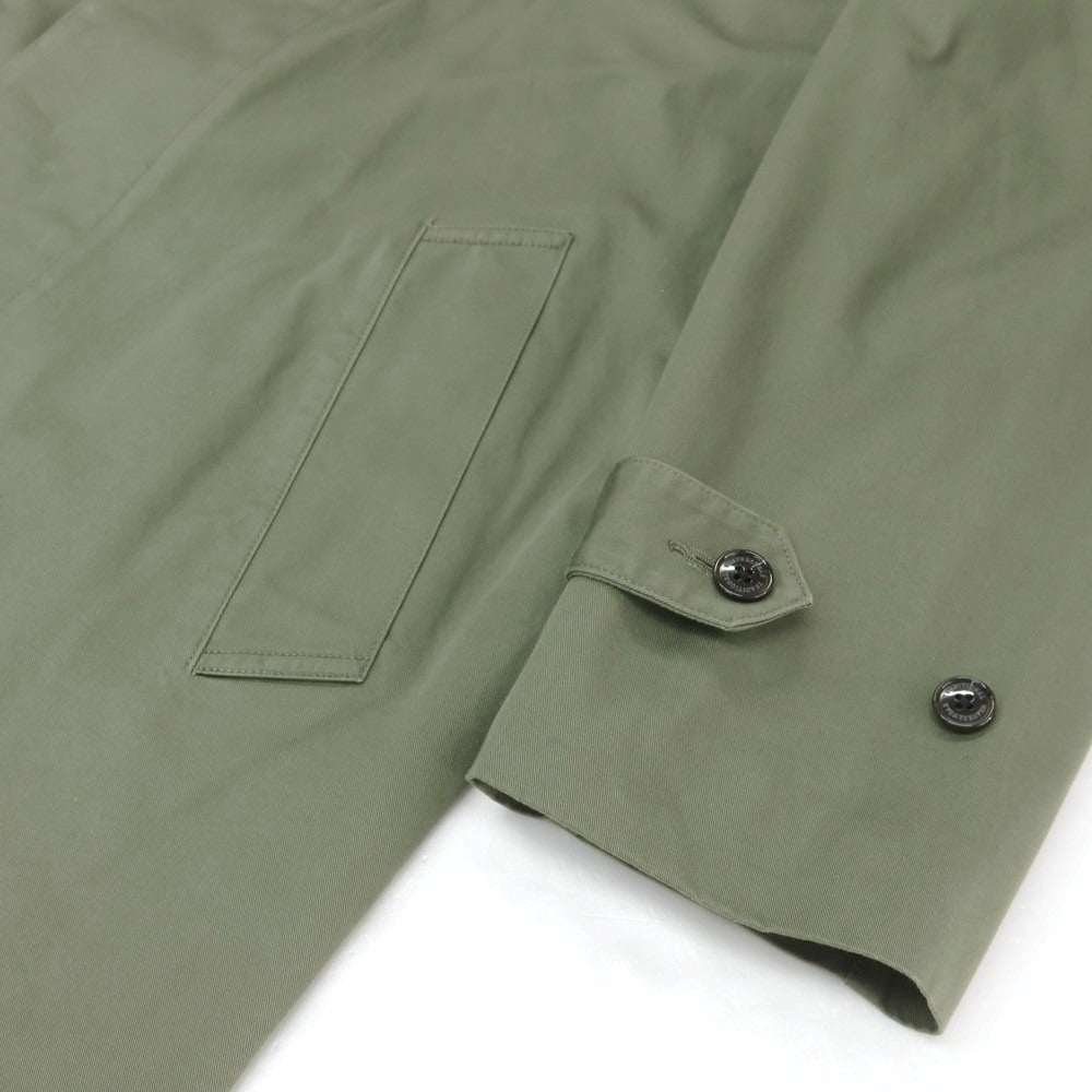 【中古】トラディショナルウェザーウェア Traditional Weatherwear コットン ステンカラーコート モスグリーン【サイズ40】【 状態ランクB 】【 メンズ 】 [EPD]