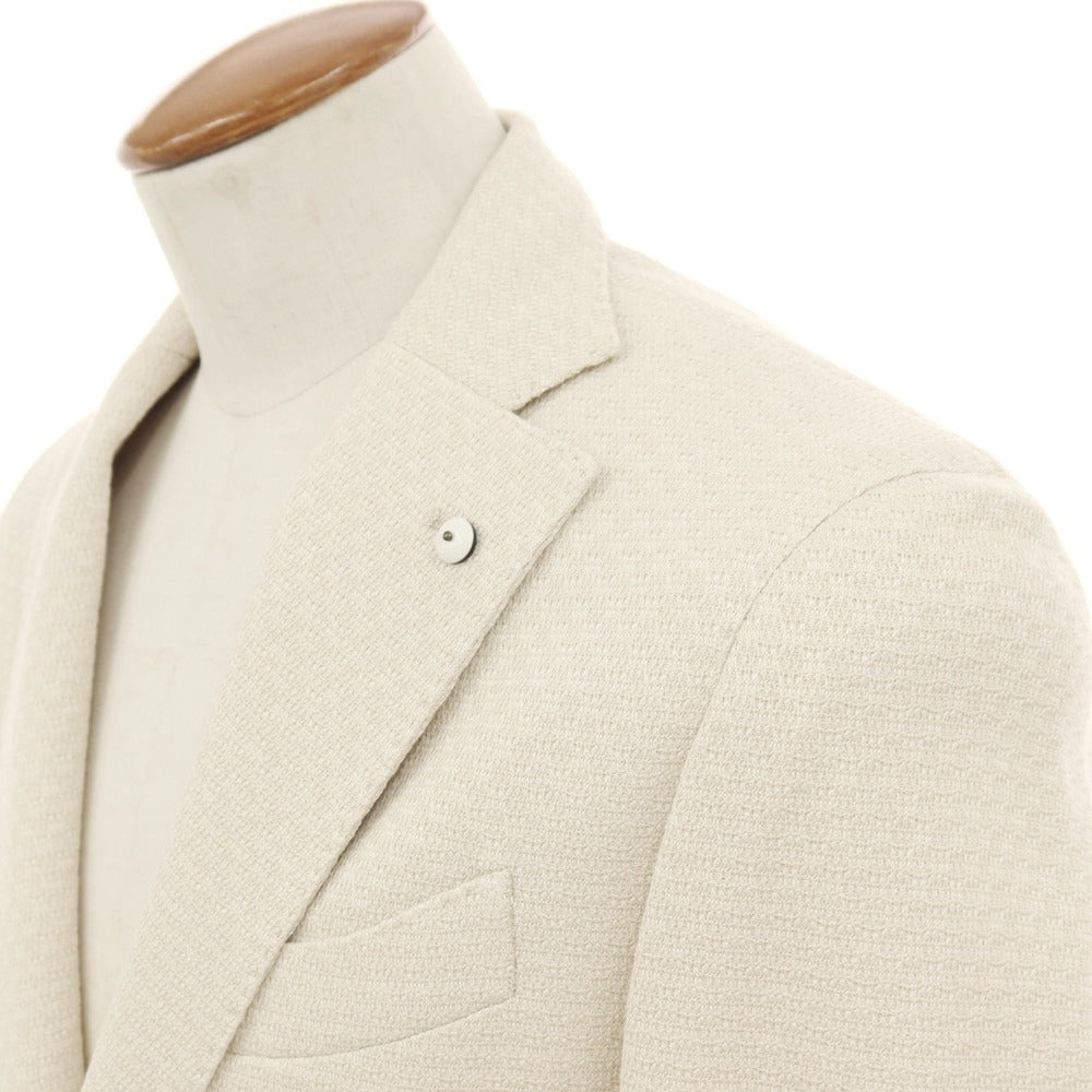 【中古】エルビーエム1911 L.B.M.1911 コットン ジャージー テーラードジャケット アイボリー【 48 】【 状態ランクB 】【 メンズ 】