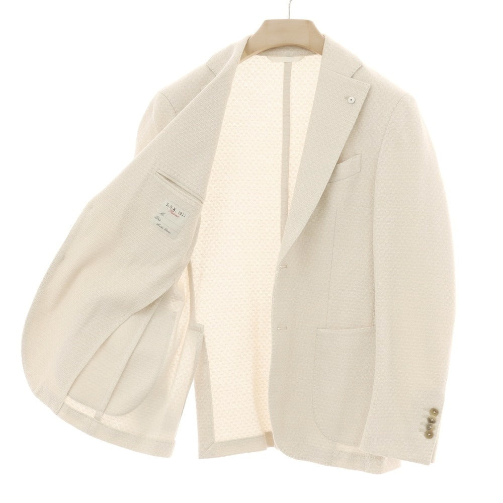 【中古】エルビーエム1911 L.B.M.1911 コットン ジャージー テーラードジャケット アイボリー【 48 】【 状態ランクB 】【 メンズ 】