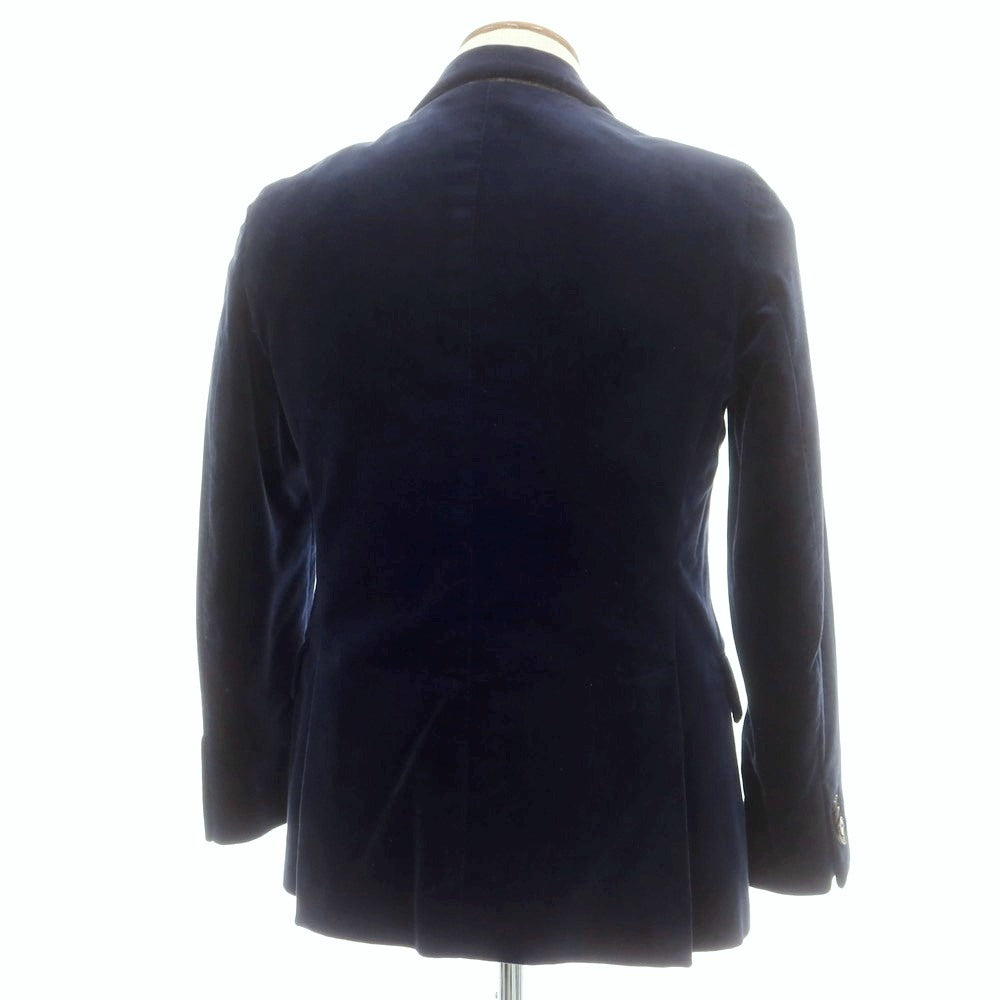 【中古】ガブリエレ パジーニ Gabriele Pasini コットン 2B カジュアルジャケット ネイビー【 46 】【 状態ランクC 】【 メンズ 】